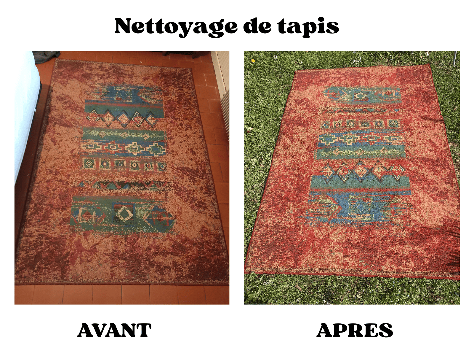 Nettoyage 3 tapis