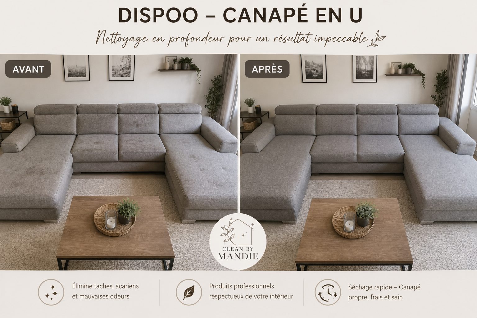 Canapé en U