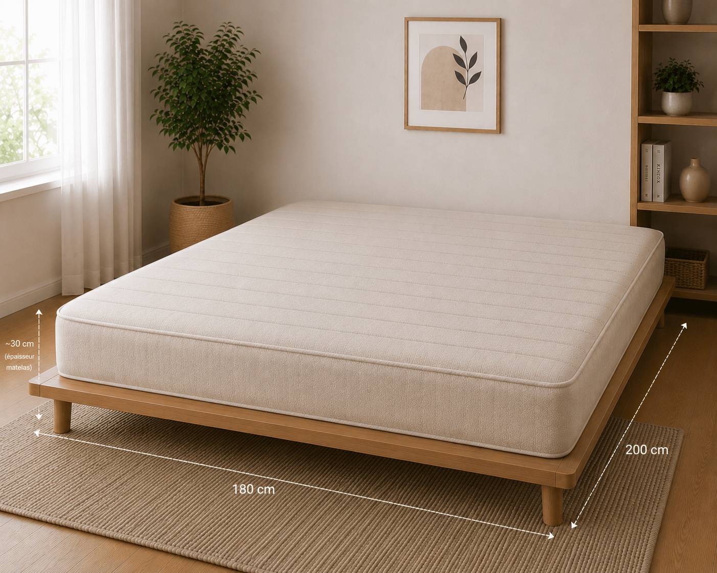 Matelas King Size (180 x 200) - 1 face
