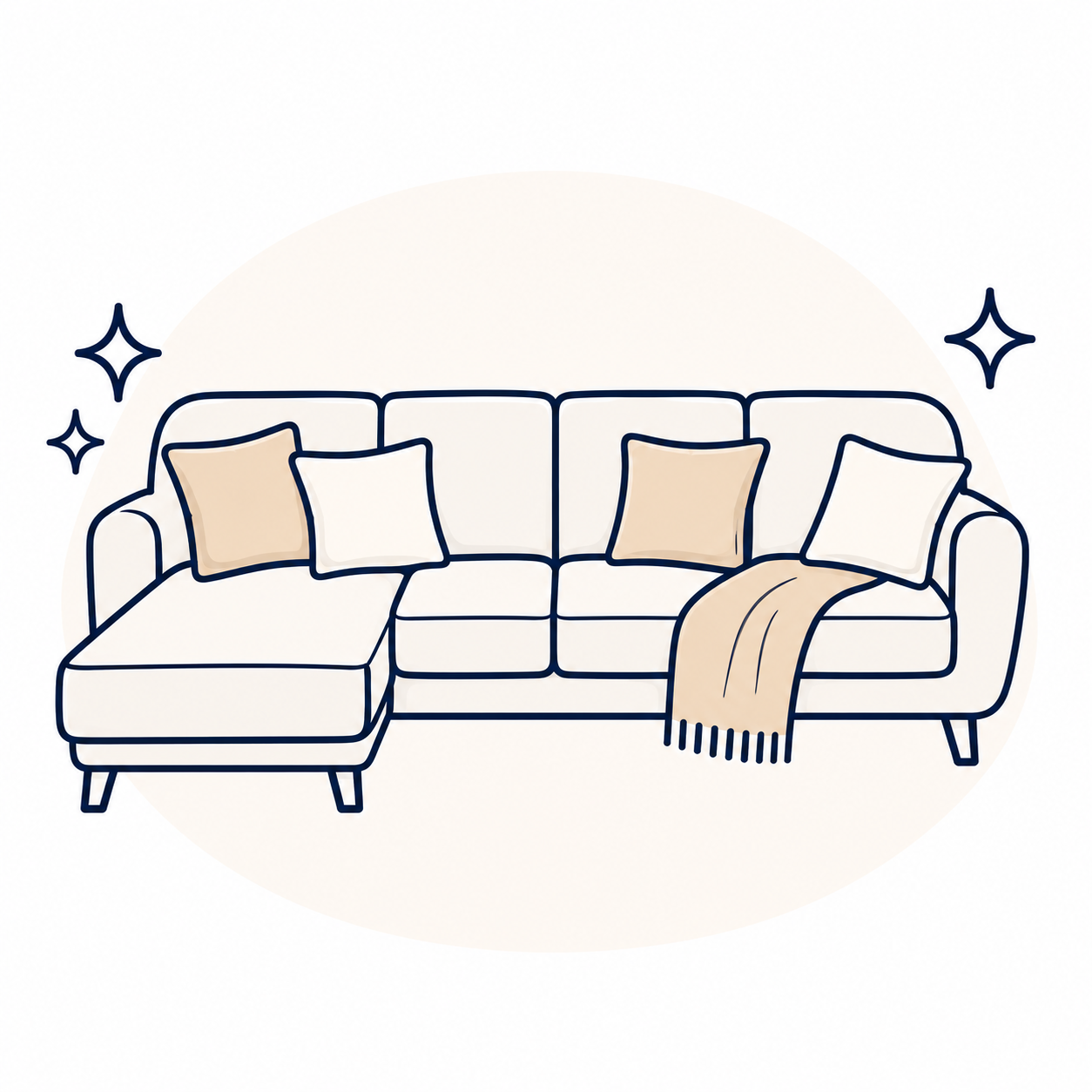 Canapé 5 places