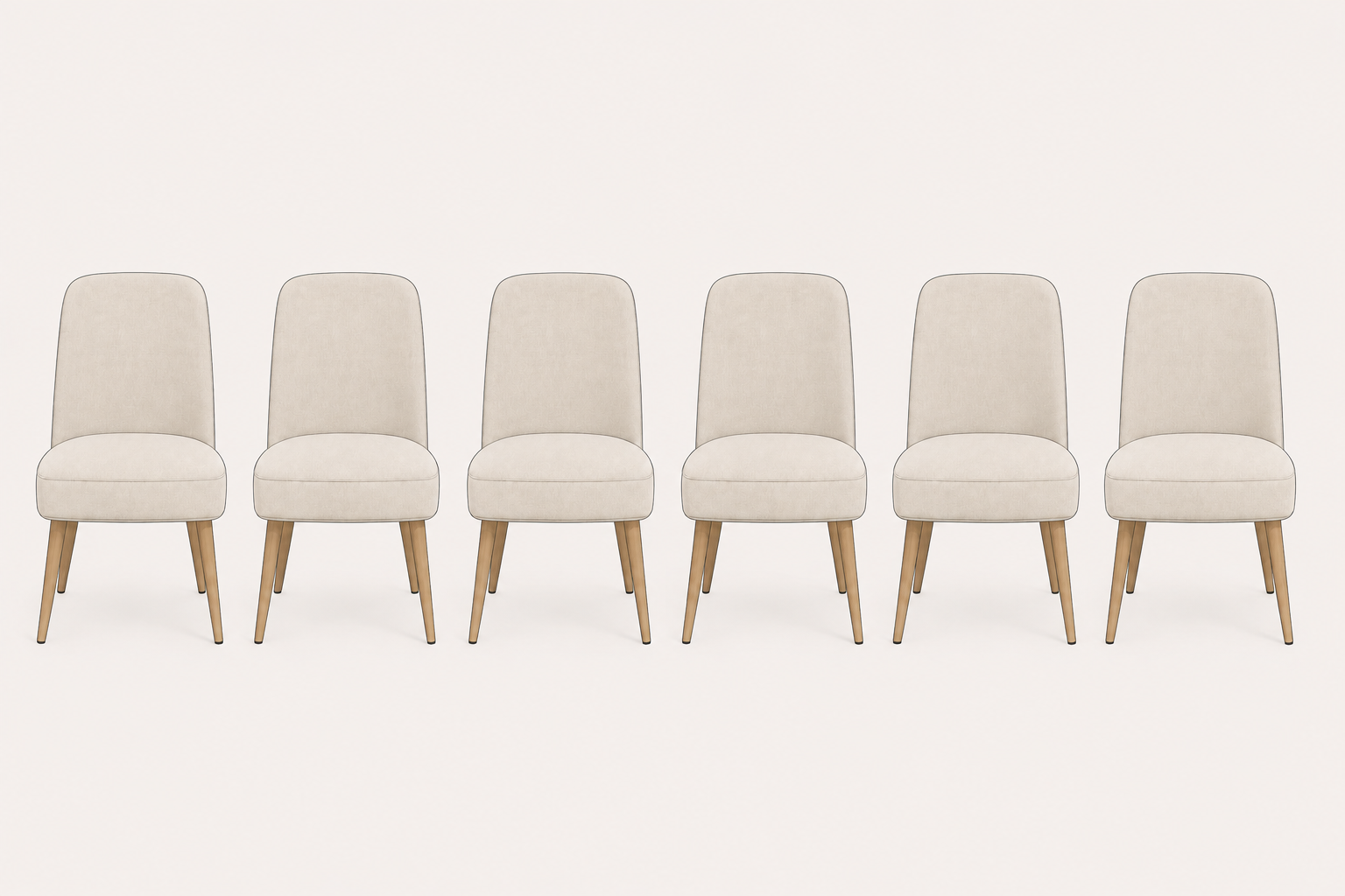 Lot de 6 chaises de table 