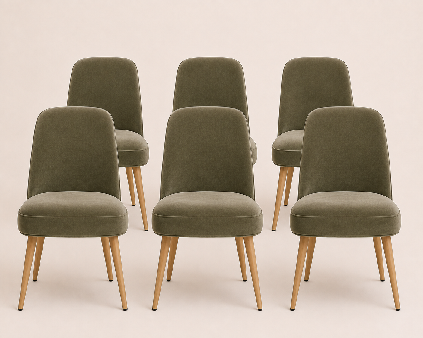 Lot de 6 chaises de table 