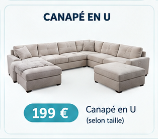 Canapé en U