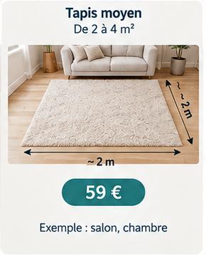 Tapis moyen 2 à 4 m²