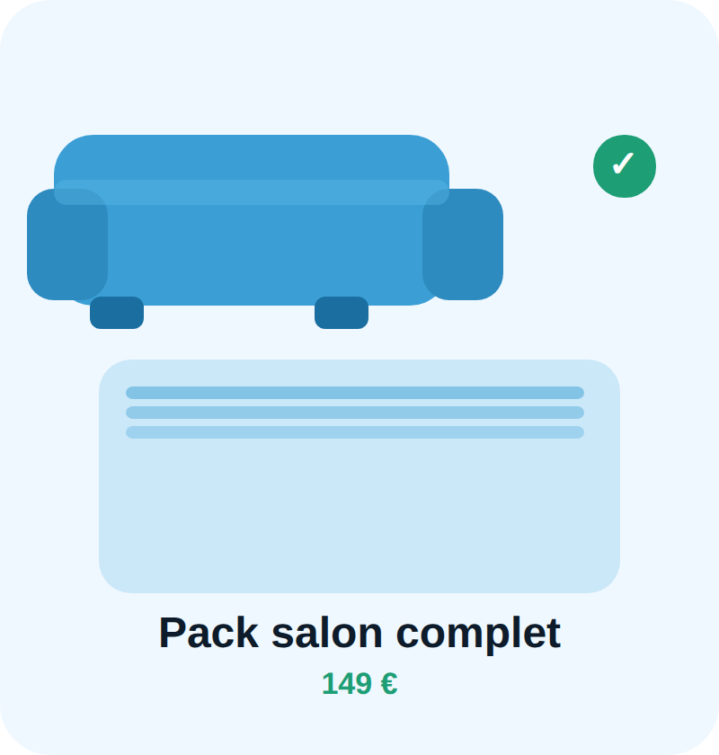 Pack salon complet